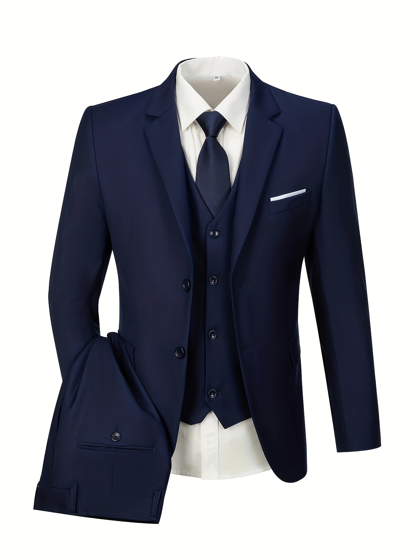 Occasions, Blue Tailored Fit Wedding Suit