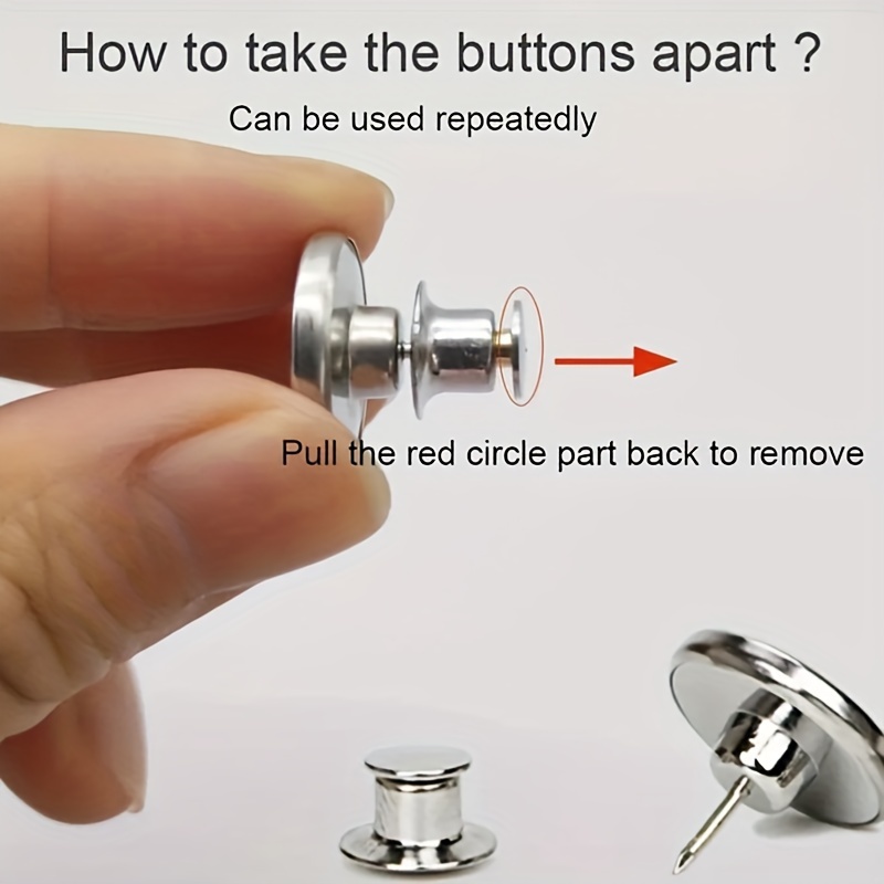 1pc Waist Button, Nail-free, Detachable Button For Waist