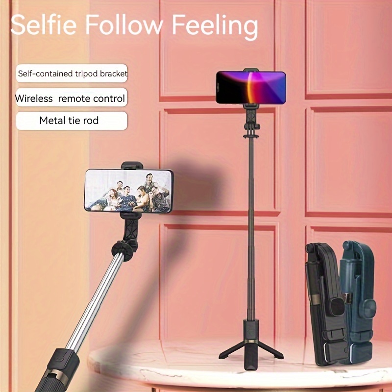 Selfie Stick Extendable Selfie Stick Tripod With - Temu