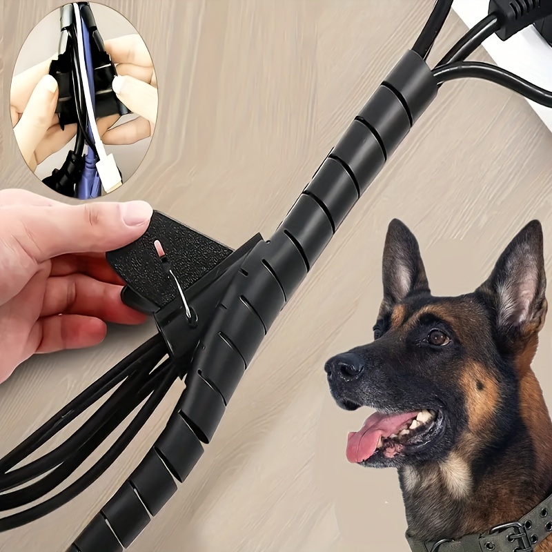 PIVBY - 9,1 m - Pour chien et chat - Protège les fils électriques de la  mastication des lapins, des chats et d'autres animaux domestiques - Gère  efficacement les câbles ouverts 
