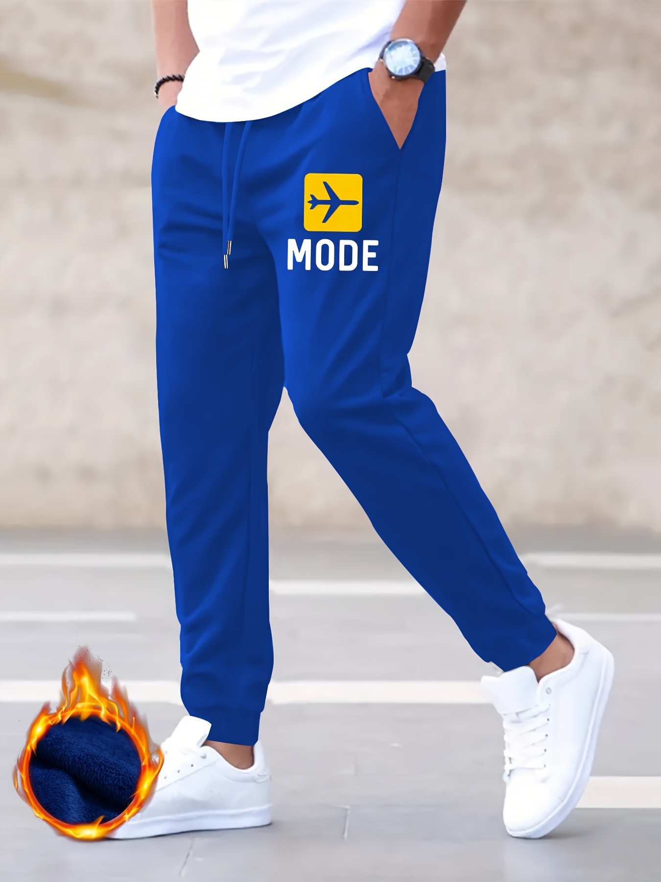 Sweat Pants for Women Trendy Print Autumn Fleece Joggers