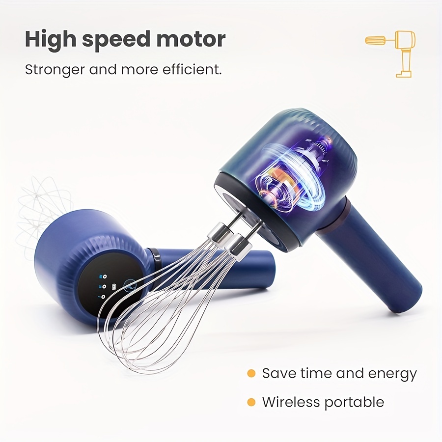 Wireless Portable Electric Hand Mixer: 3 Speeds 2 in 1 Hand - Temu