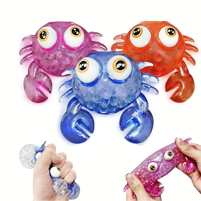 Stress Balls Fidget Crab Toy Water Beads Sensory Ball - Temu