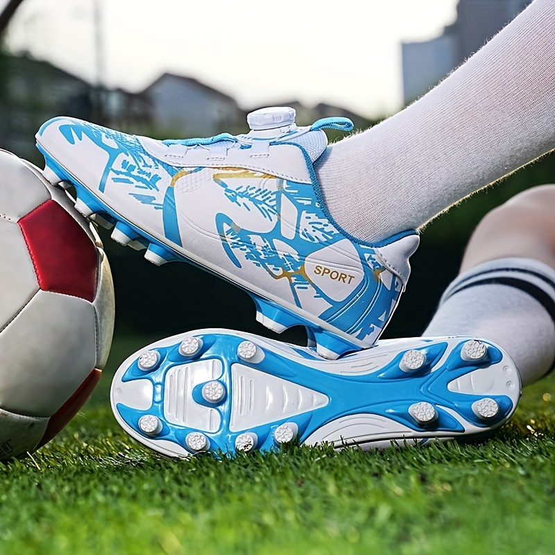 Garçons Chaussures Football À Pointes Boucle Rotative - Temu France