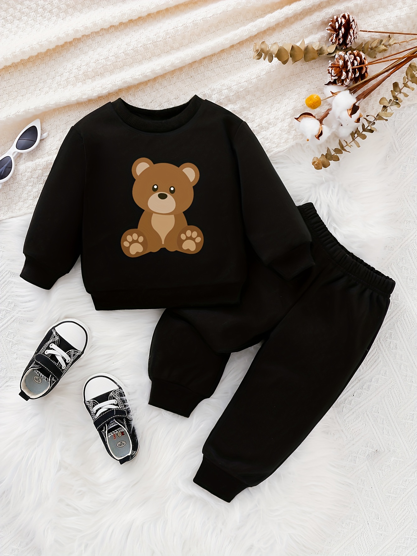  Toddler Baby Boys Girls Crewneck Pullover Thicked