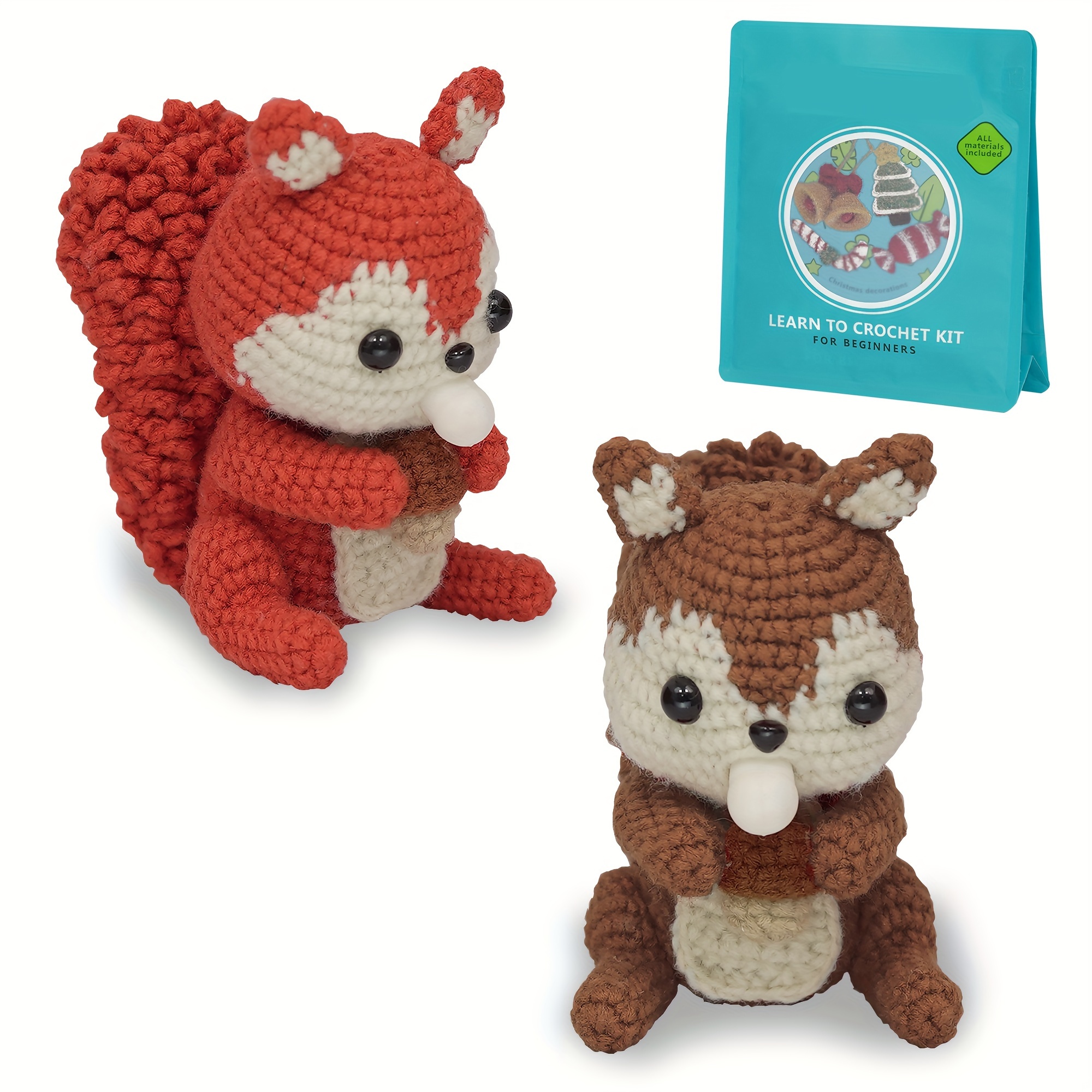 Beginners Crochet Kit Crochet Animal Kit Complete Knitting - Temu