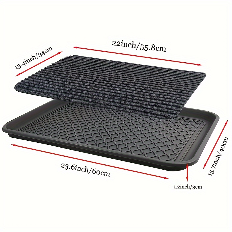 Square Boot Tray, Plastic Utility Shoe Mat Tray For Entryway Indoor And  Outdoor Use In All Seasons, Household Storage And Organization For Kitchen,  Bedroom, Bathroom, Office, Desk - Temu