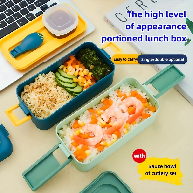 Bento Box With Cutlery, Adult Lunch Box, Salad Bowls With Salad Dressings  Container, Used To Meal Pre-prepare Food Fruit Snack, Leak Proof Food  Container, Kitchen Supplies - Temu