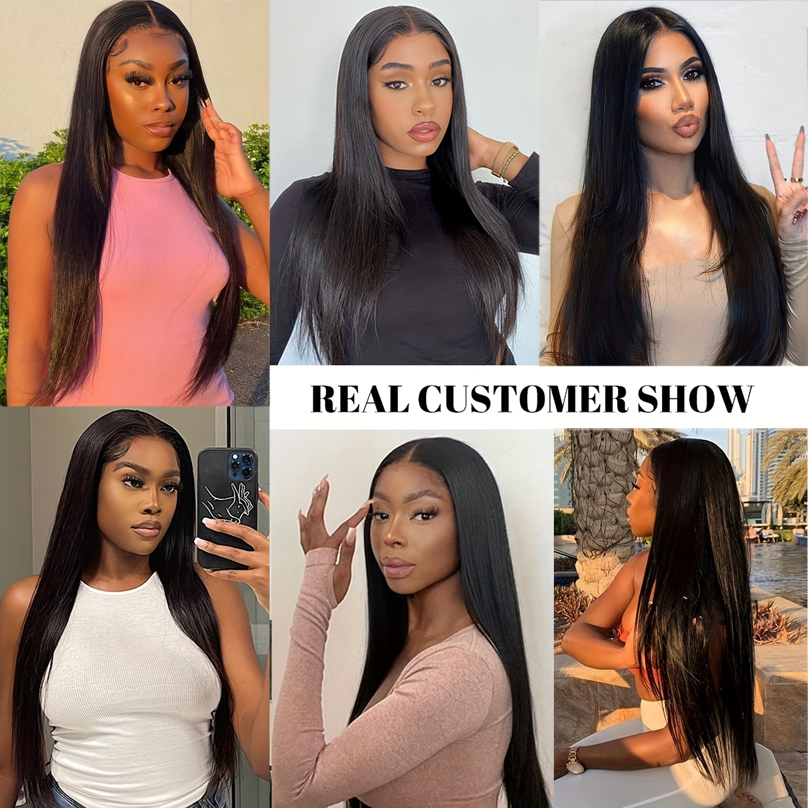100% Natural Remy Clip in Hair Extensions 8 Full Head Real Human