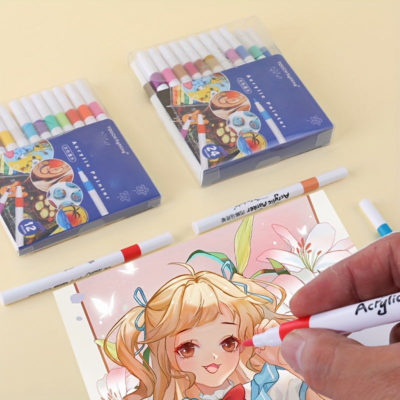 Waterproof Quick drying Acrylic Markers For Student - Temu