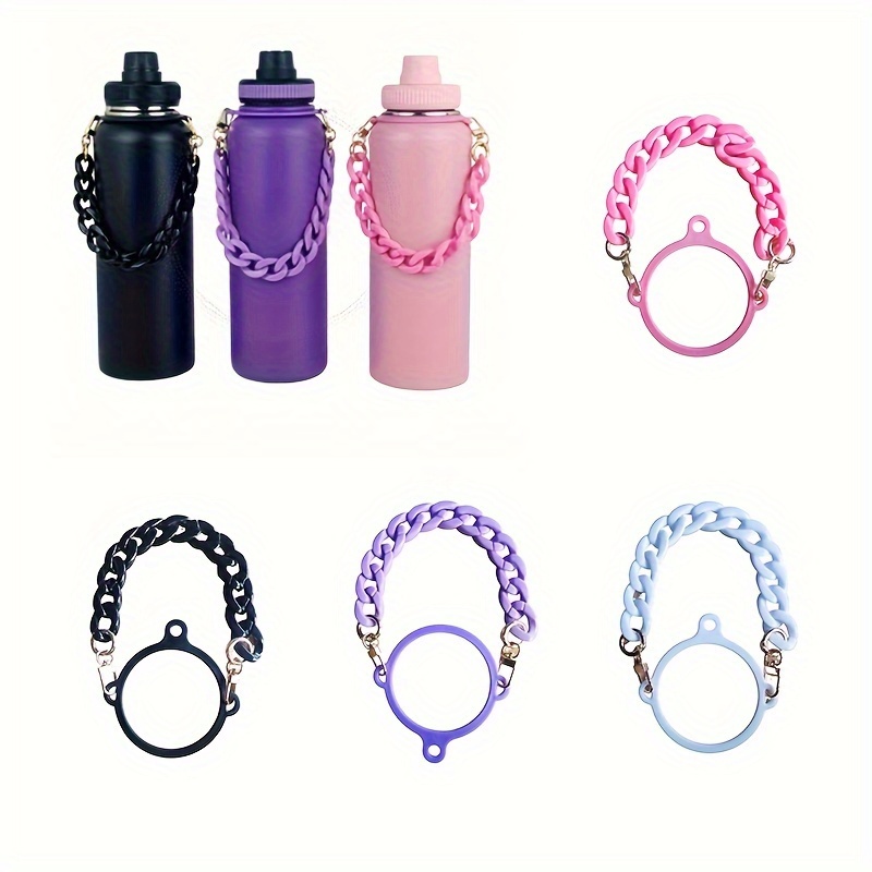 4Pcs Water Bottle Strap Silicone Silicone Cup Holder Water Bottle Carrier  Grip