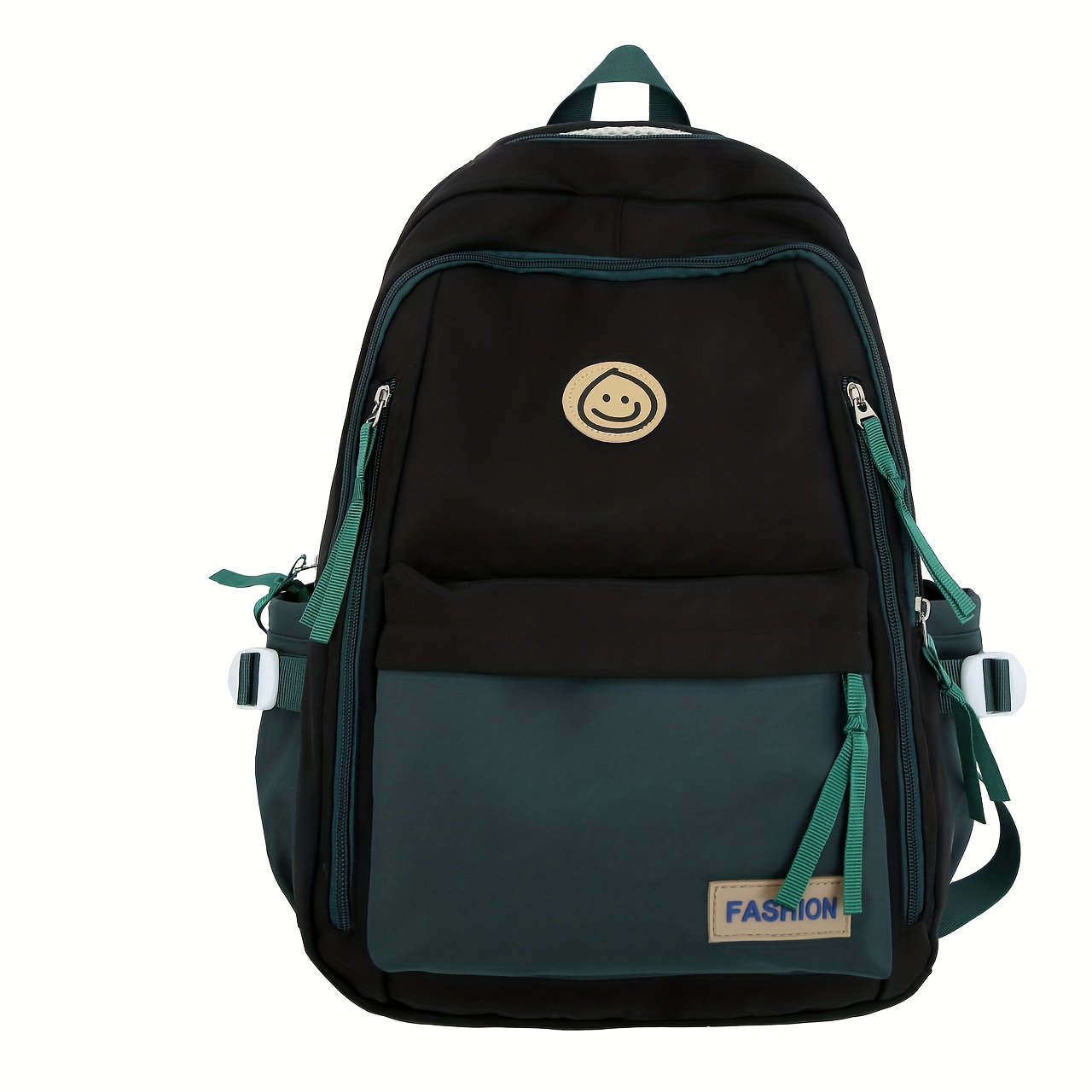 Large Capacity Schoolbag For High School Students With Bag Charm