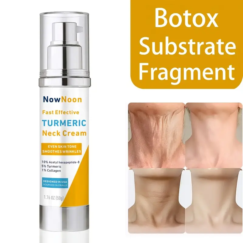 botox substrate fragment neck cream natural aging resistant neck moisturizer with acetyl hexapeptide 8 collagen hyaluronic acid day night wrinkle diminishing cream 1 76oz details 1