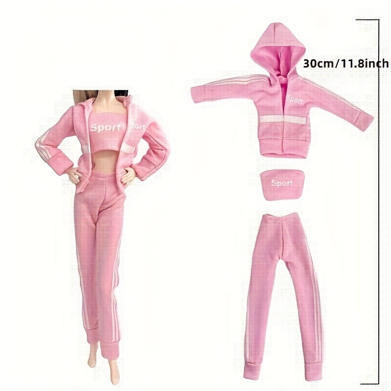 Dress Doll In Style Yoga Sports Series Clothes Set! - Temu