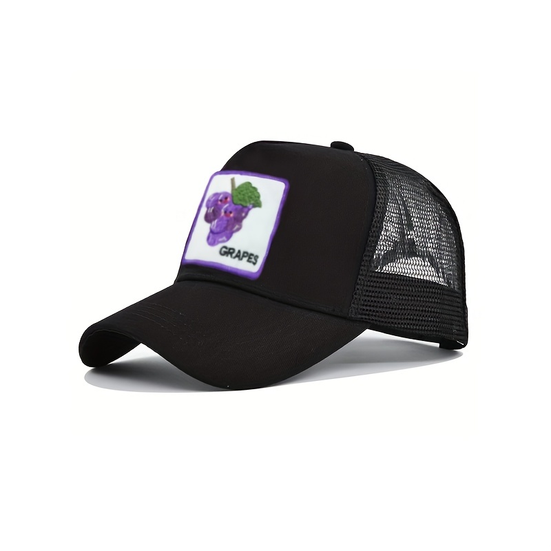 Fruit Pattern Patch Baseball Cap Mesh Trucker Hat