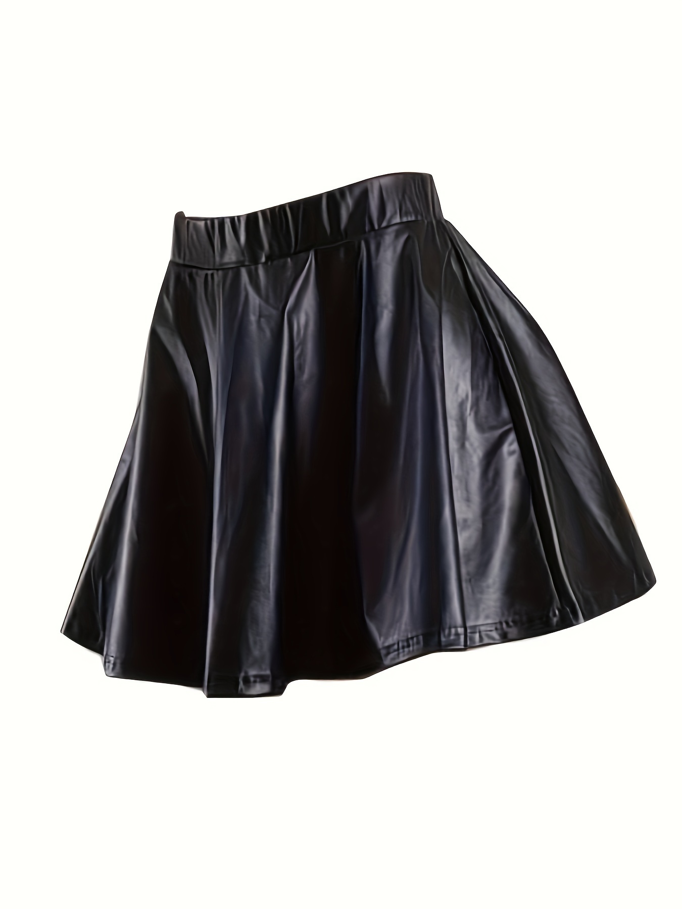 Black quilted flare skirt best sale