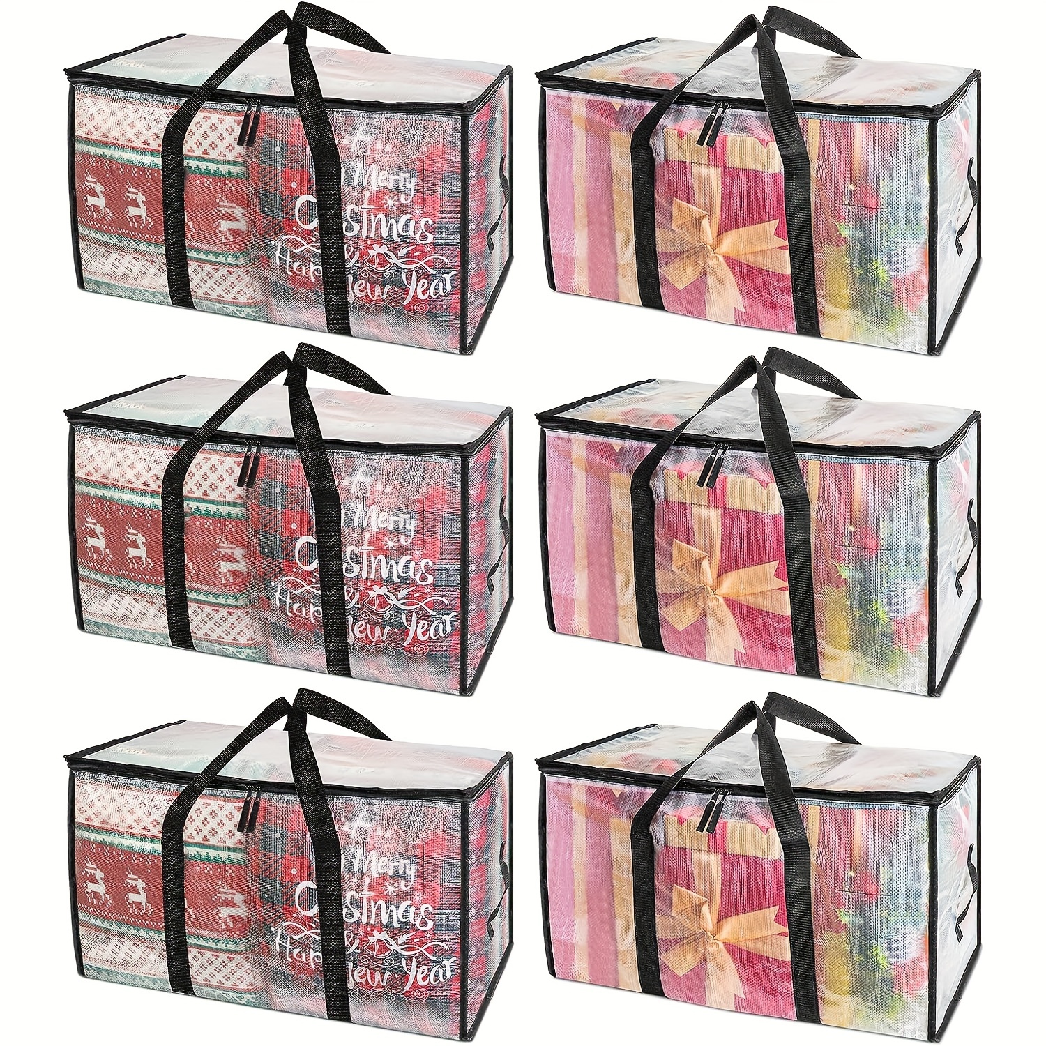 Extra Large Capacity Storage Bags With Zippers Carrying - Temu