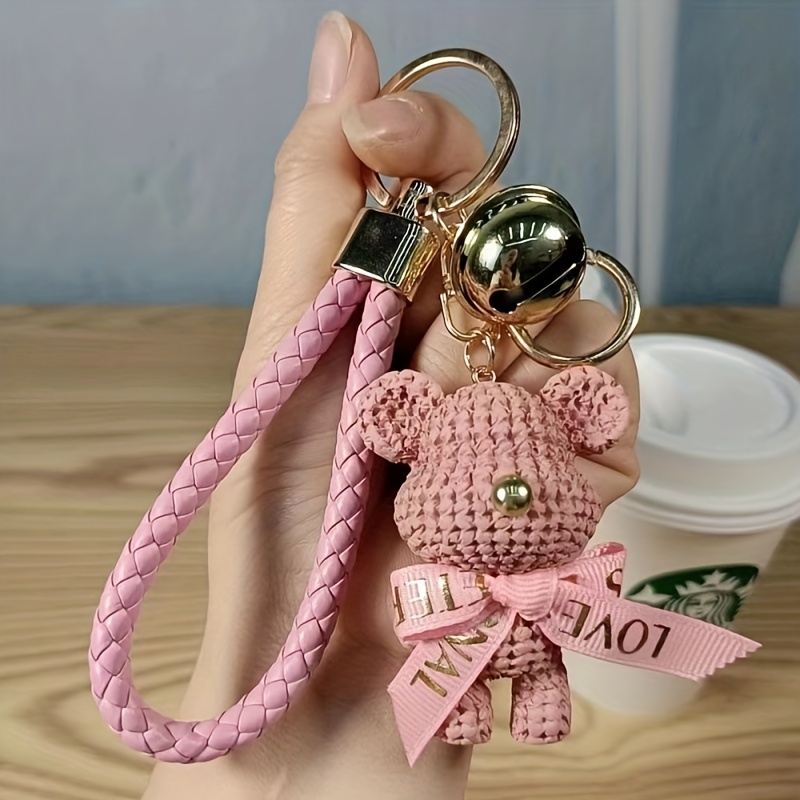 1pc Adorable Bear Keychains: The Perfect Backpack & Bag Charm for