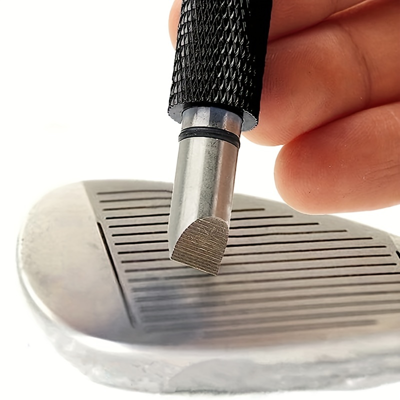 Enhance Your Golf Game: Multi-Colored Groove Sharpener for Improved Backspin And Accuracy - Compatible with U And V Grooves, to Use