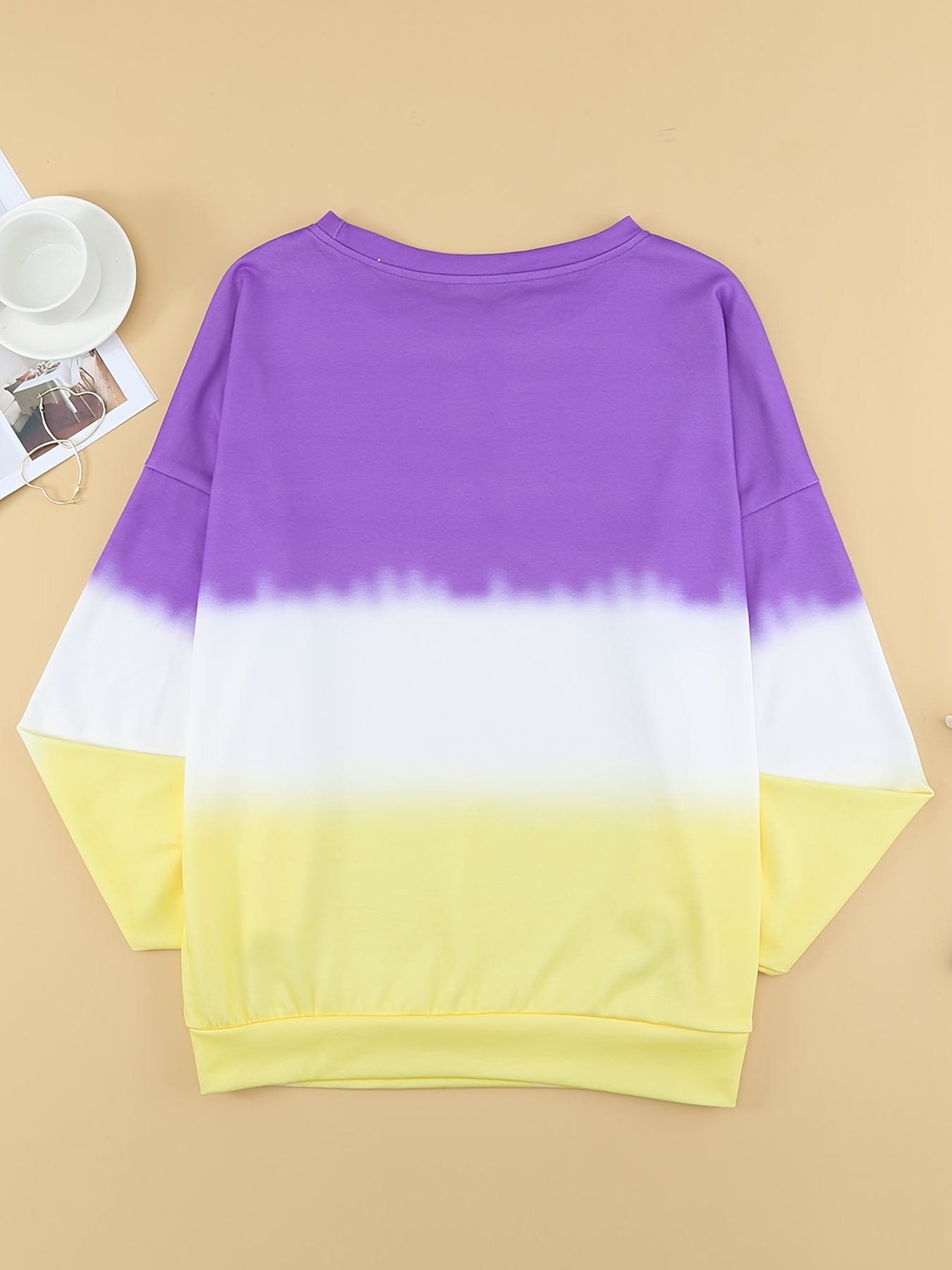 Purple and yellow tie dye online sweatshirt