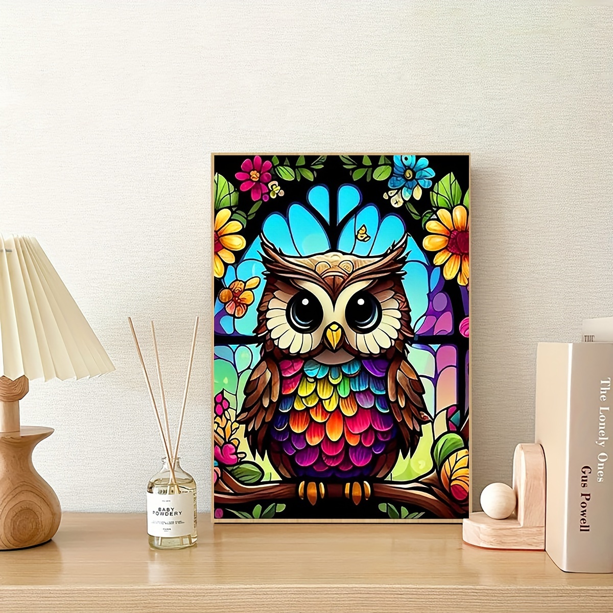 1pc Diy Diamond Painting Animals Rhinestone Mosaic Owl Full Round