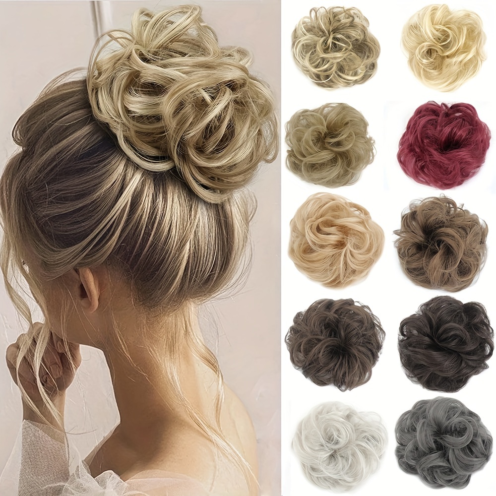 Synthetic Wavy Curly Chignon Ponytail Hair Extensions