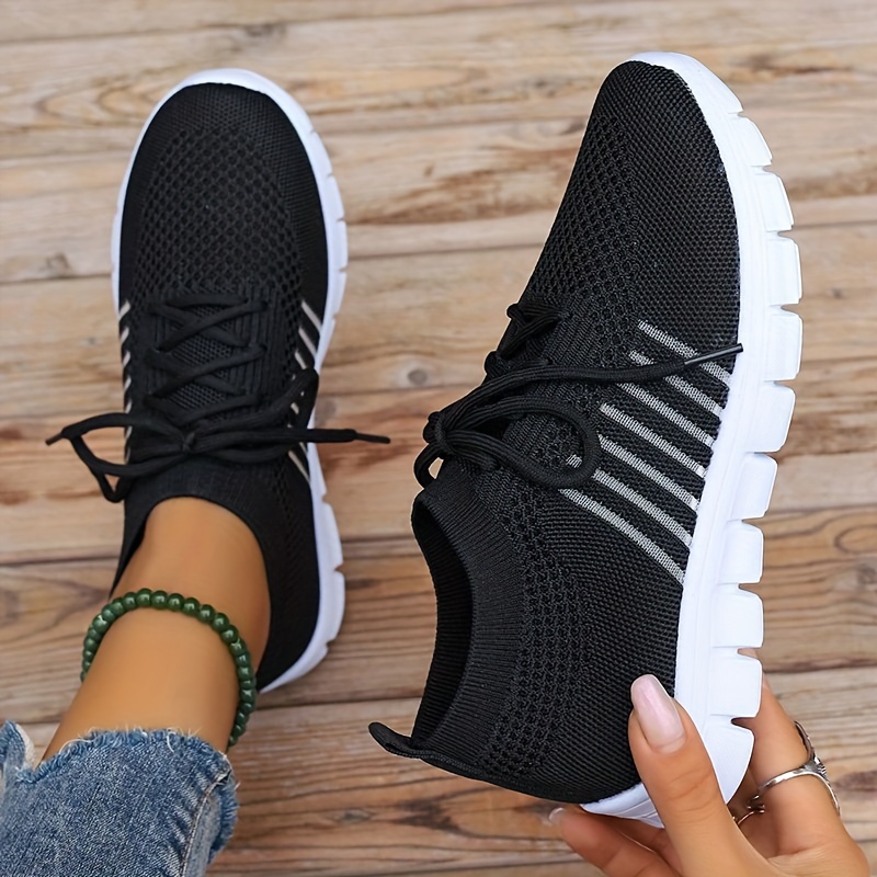 Shoes Fashion Sneakers Lace Up Shoes Breathable Outdoor Women Sports Runing  Mesh Women's Sneakers