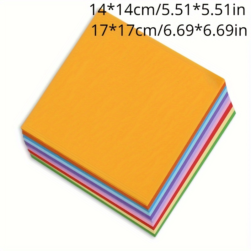 10 Colors Origami Set Double Sided Origami Squares In Vivid - Temu
