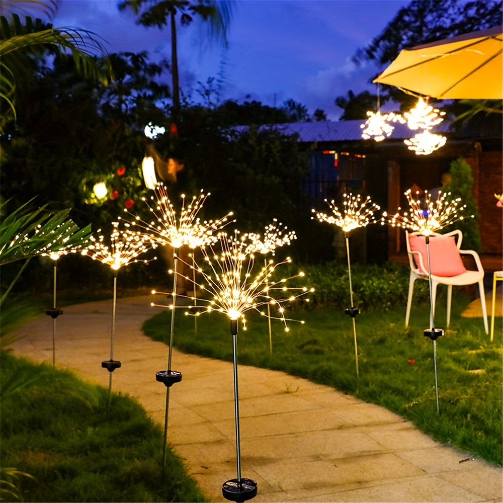 Luces solares de jardín para exteriores, impermeables, luz solar para  exteriores, luces solares de patio, decoración de flores solares para  patio