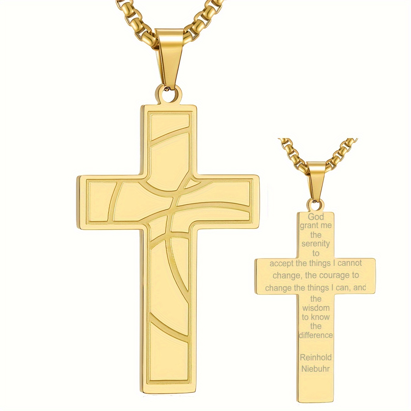 1pc Kreuz Anhänger Halskette Sportler Inspirierende Kreuz - Temu