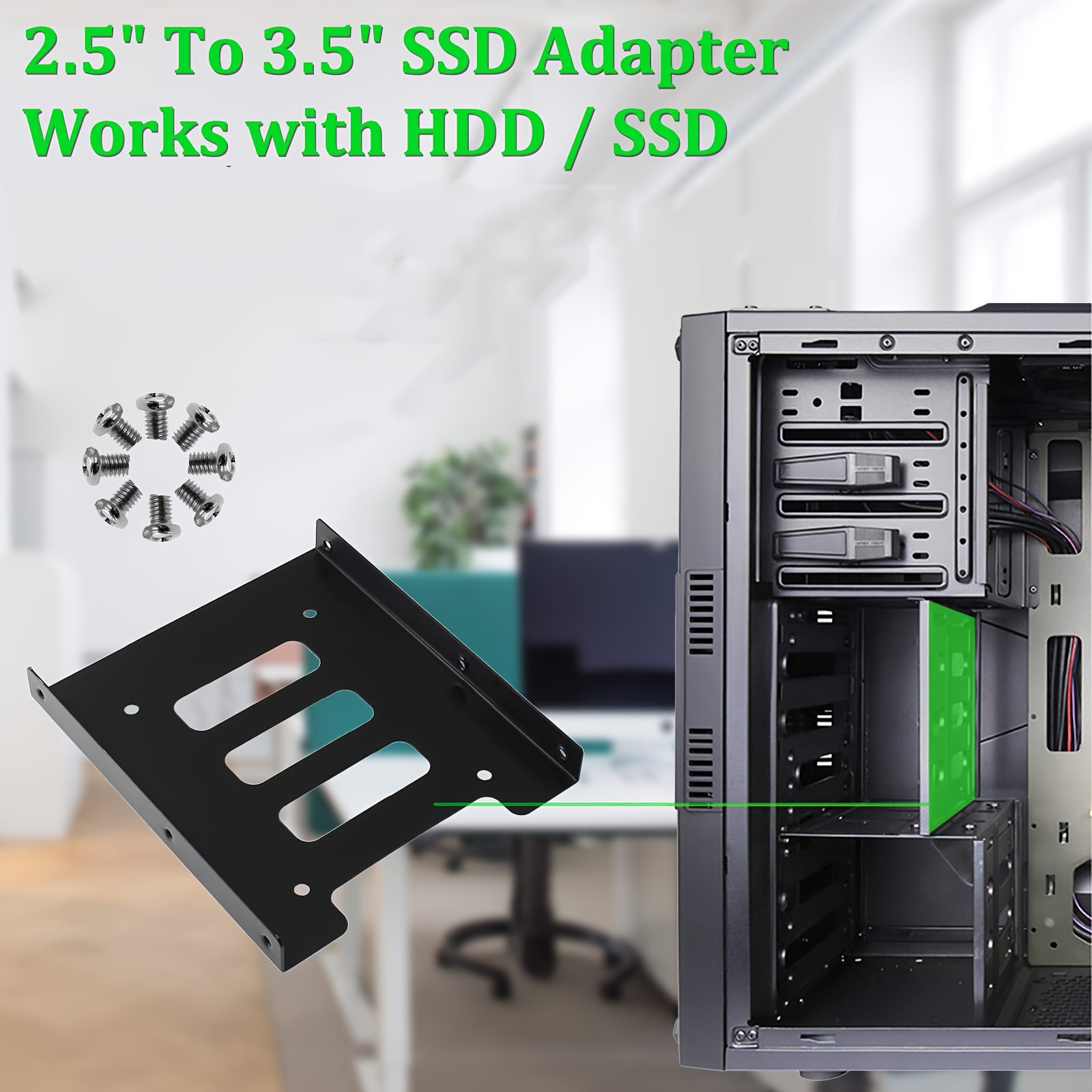 1 Pc 2.5 à 3.5 Support De Disque Dur SSD HDD Support De Montage