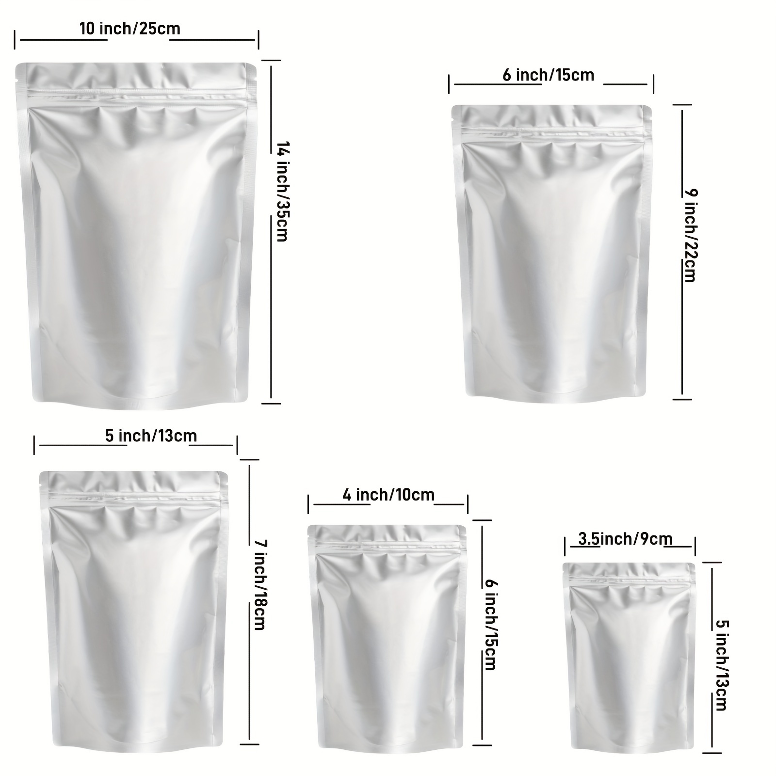 Mylar Bags For Food Storage 8.7 Mil Thick Mylar Bags - Temu