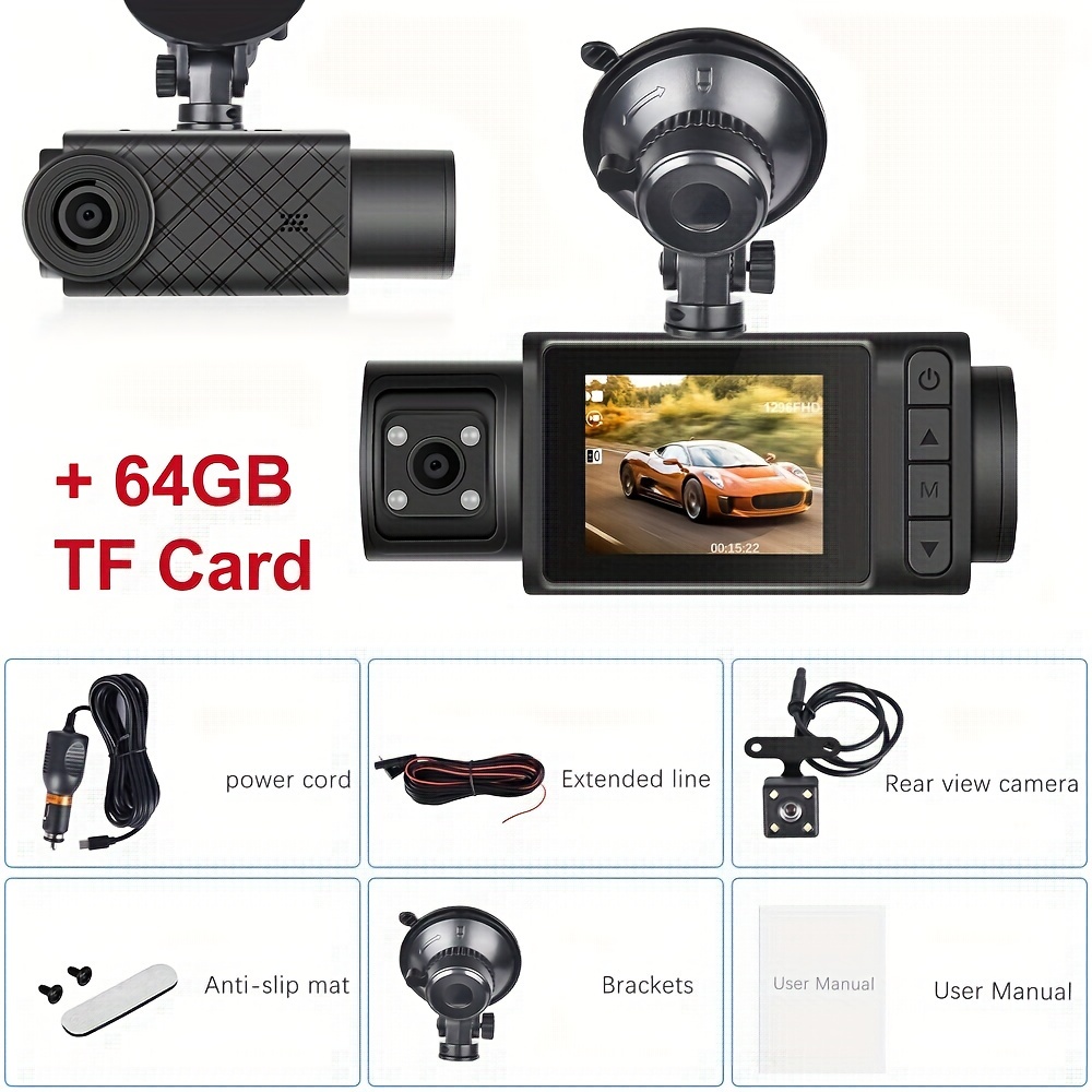 1296p Wifi Usb Car Dash Cam Full Hd Dash Camera For Cars - Temu
