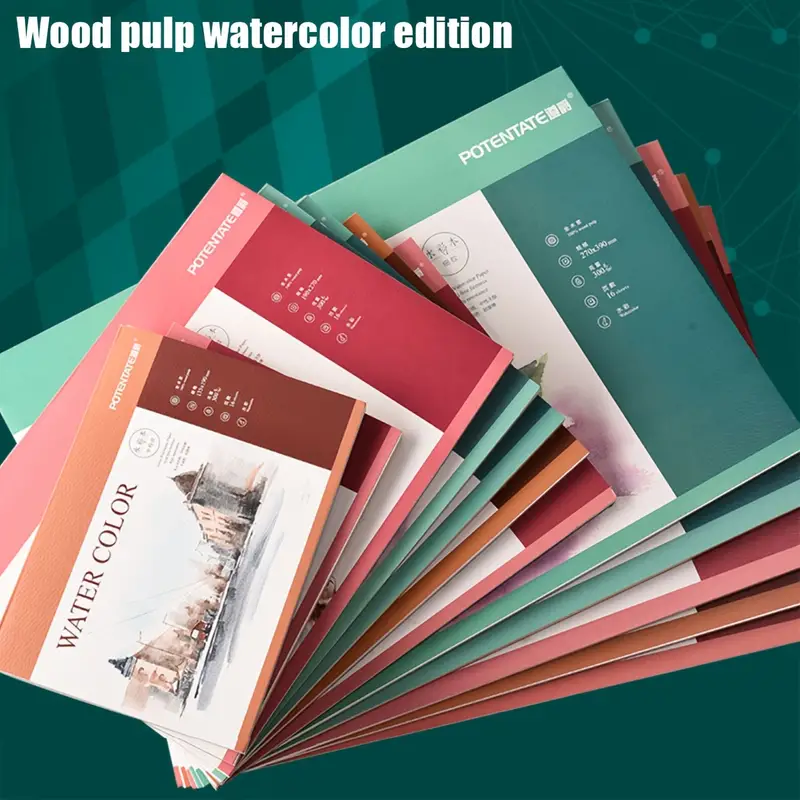 A Sealed Adhesive Watercolor Book 8k16k32k Portable Color Lead Hand-painted  Book Watercolor Pigment Art Painting Book - Temu Philippines