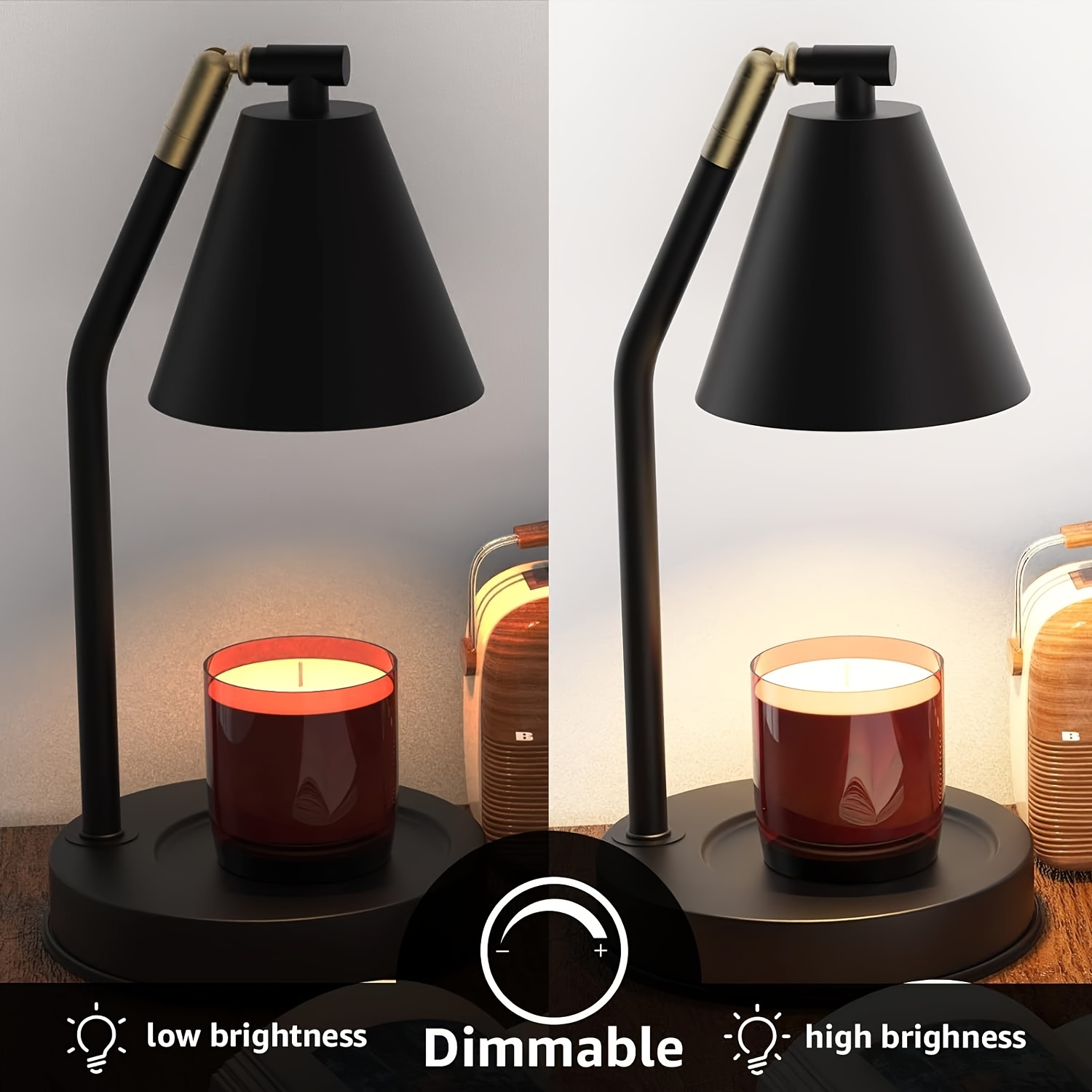  Dimmable Candle Warmer Lamp with Timer, Electric