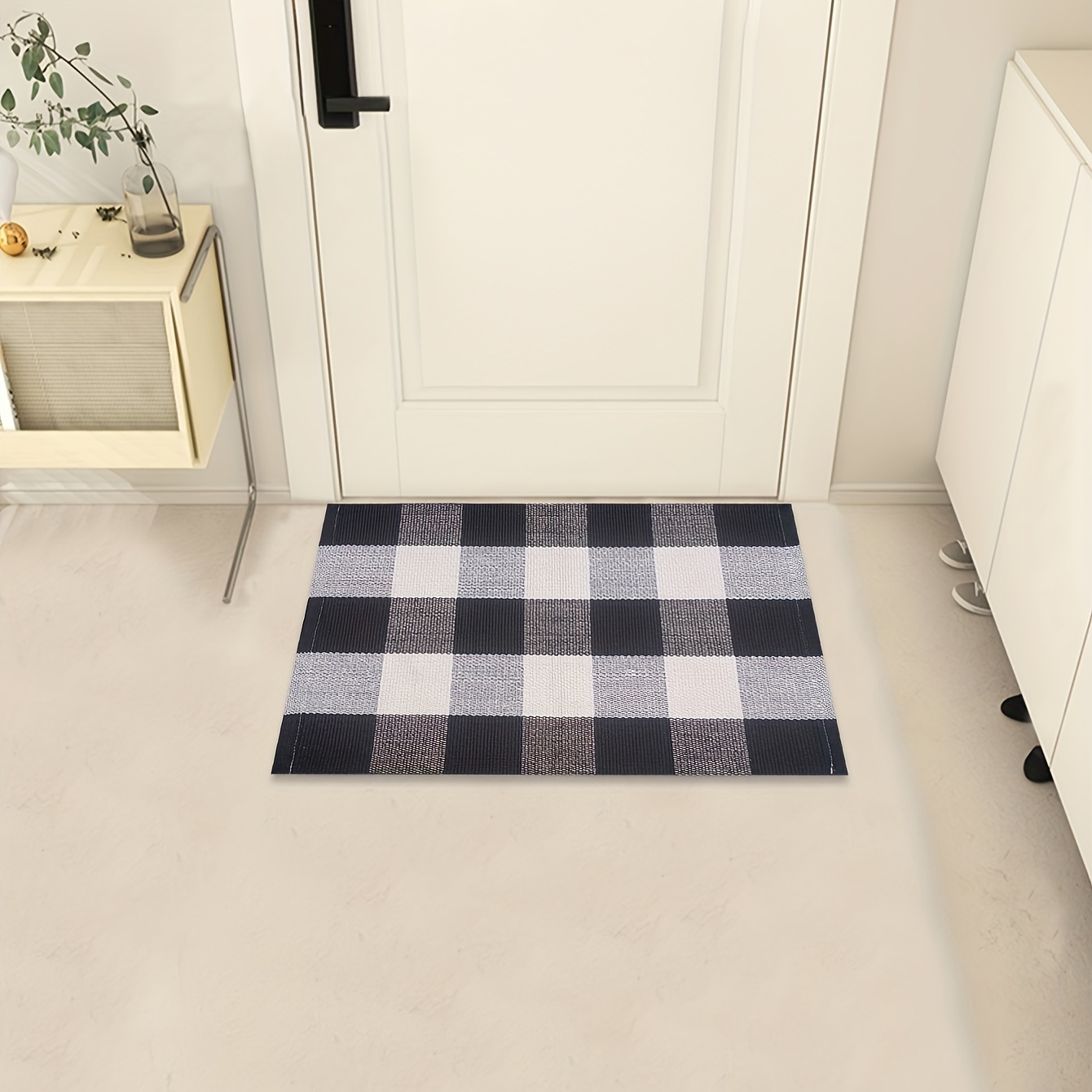 1pc Imitation Cashmere Blue Water Ripple Pattern Mat Absorbent Non Slip Rug  Soft Indoor Rug Bathroom Rug Toilet Door Mat Bathtub Shower Mat Suitable  For Toilet Areas 19 68 31 49in 23