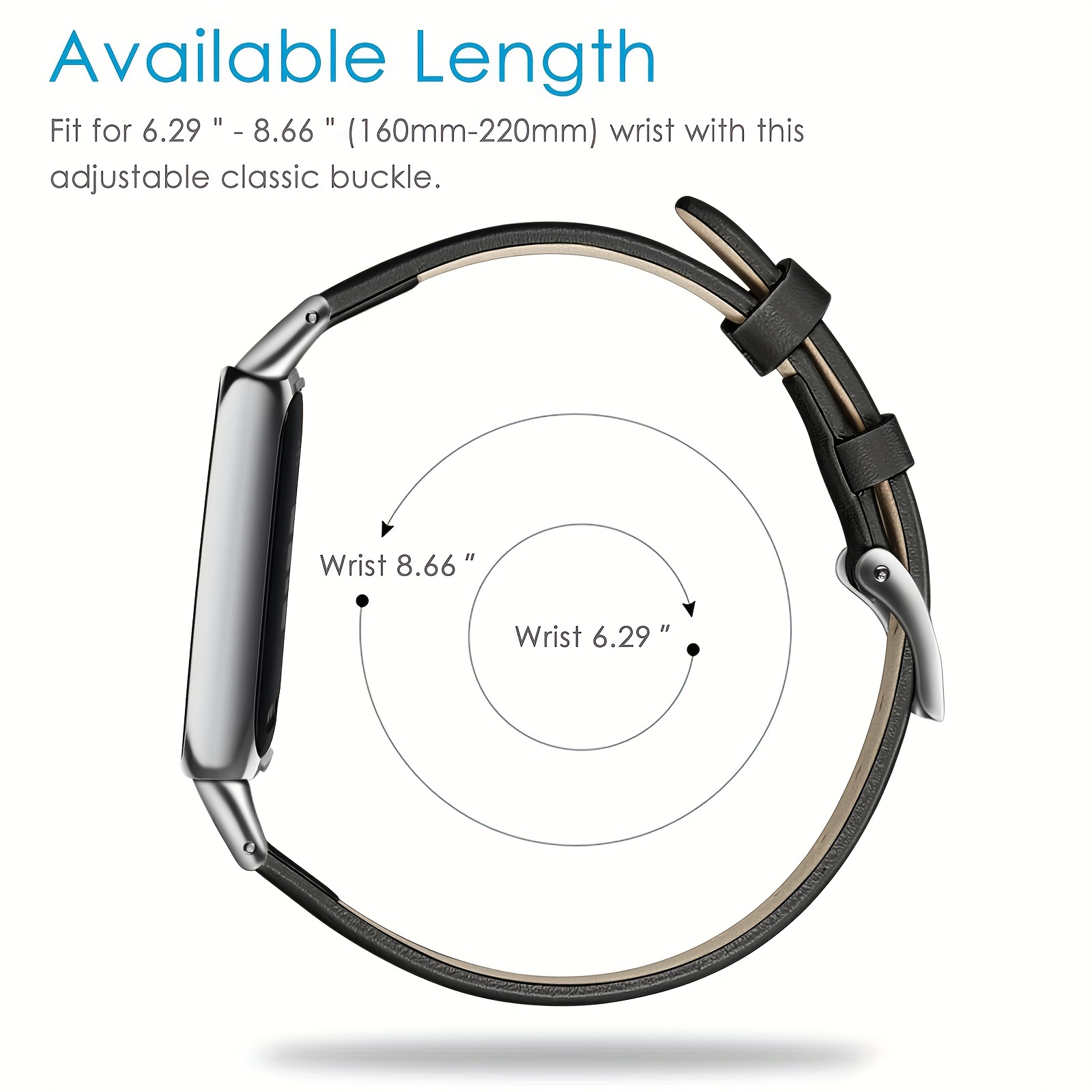 Bracelet de rechange en cuir pour Fitbit, de Luxe, pour montre  intelligente, pour femmes et hommes