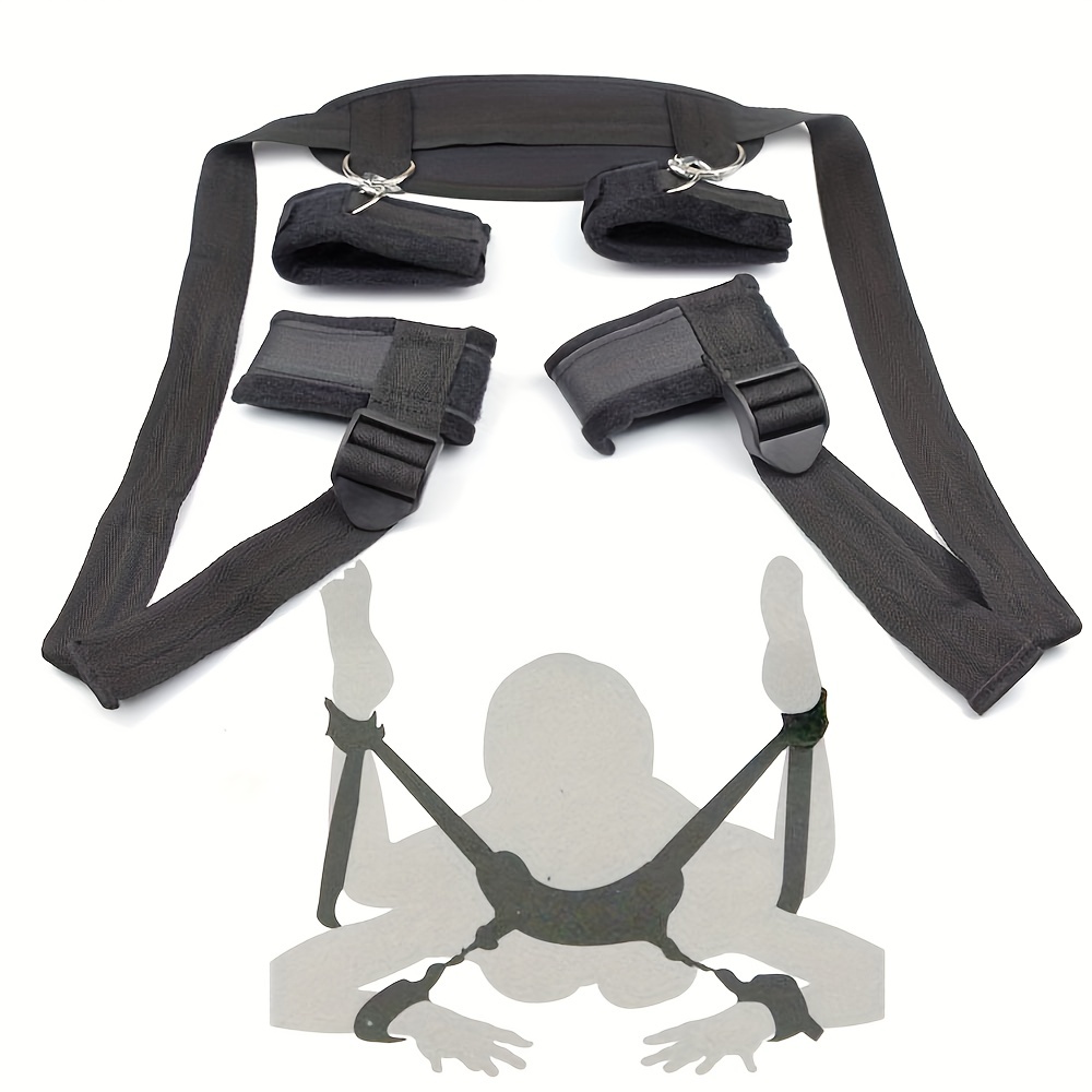 Bdsm Trainer Handcuffs Sex Harness Adjustable Bondage Set - Temu