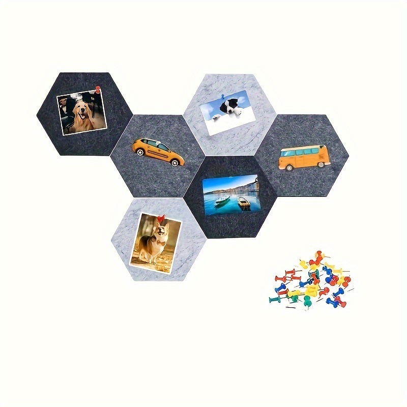 Hexagon Cork Stickers Diy Decorative Postcard Wall Cork - Temu