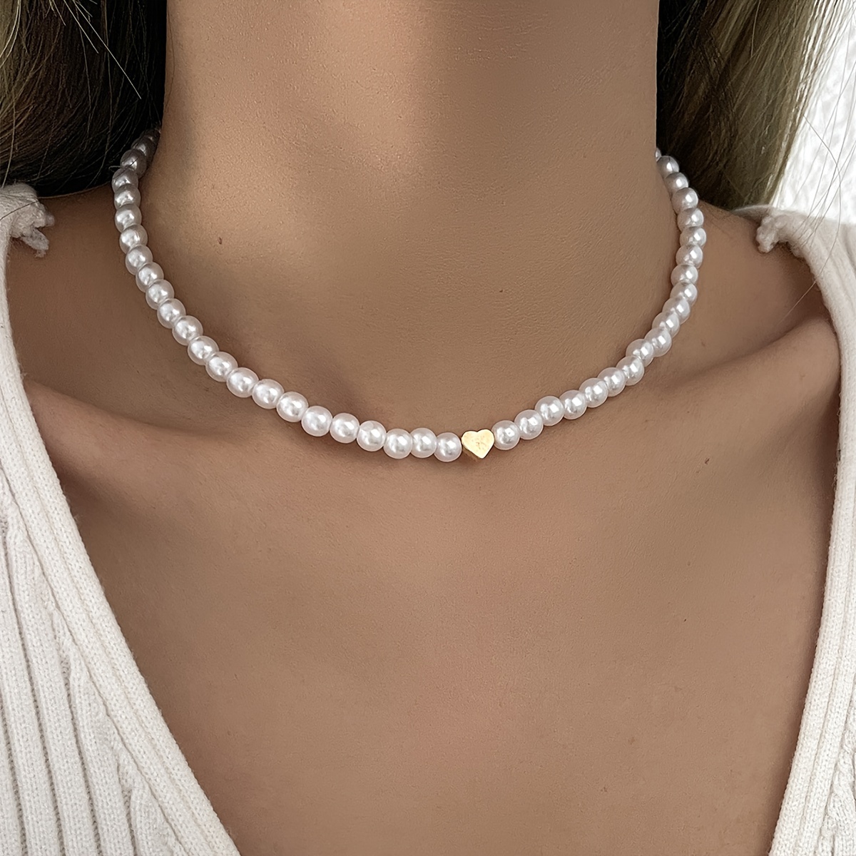 Pearl deals trendy necklace