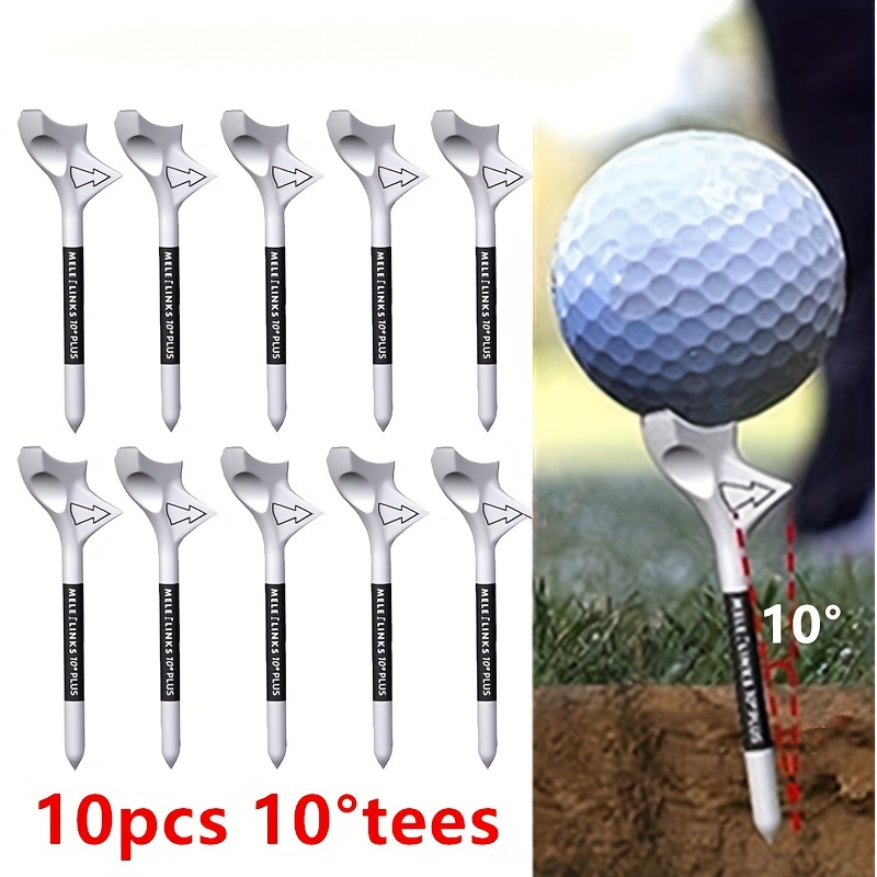 10pcs Golf Ball Tee Portable Frictionless Human-shaped Golf Ball Holder  Plastic