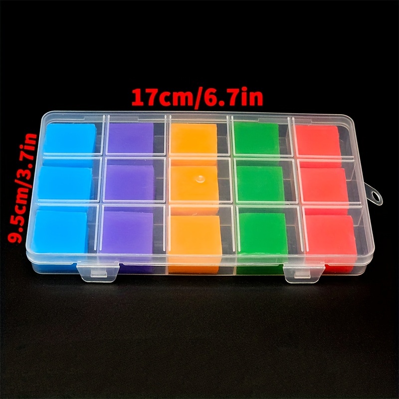 90 Pcs DIY Diamond Painting Tools Glue Clay,25mm x 25mm Diamond Painting Glue for Handcraft,5D Diamond Painting Wax Accessories Drilling,Four Colors