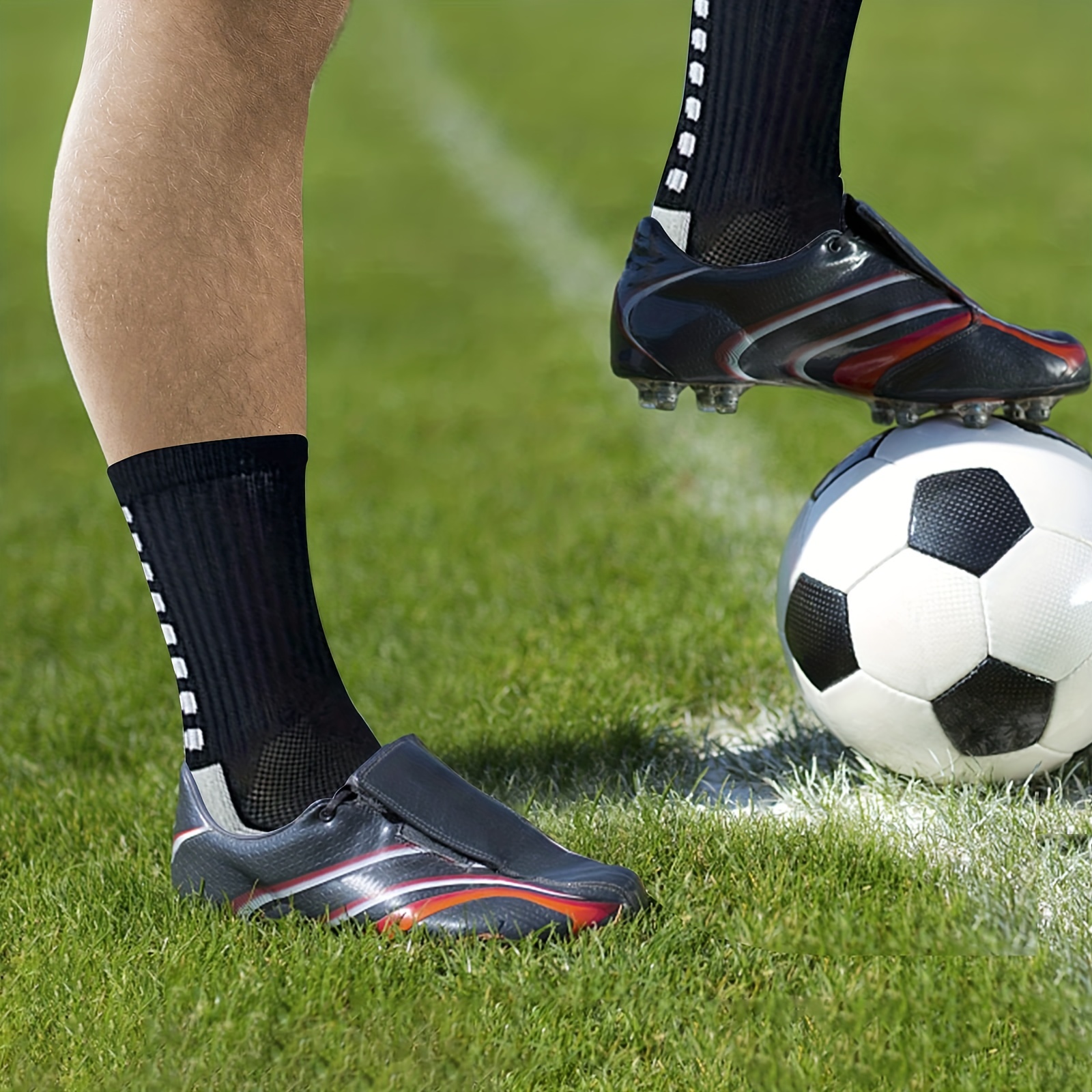  HUANLANG Calcetines antideslizantes de fútbol para