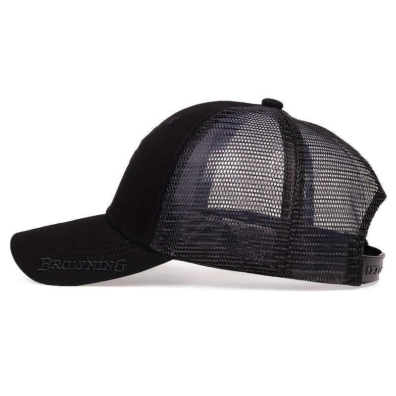 Monogram Embroidered Baseball , Fashion Mesh Adjustable Sunshade