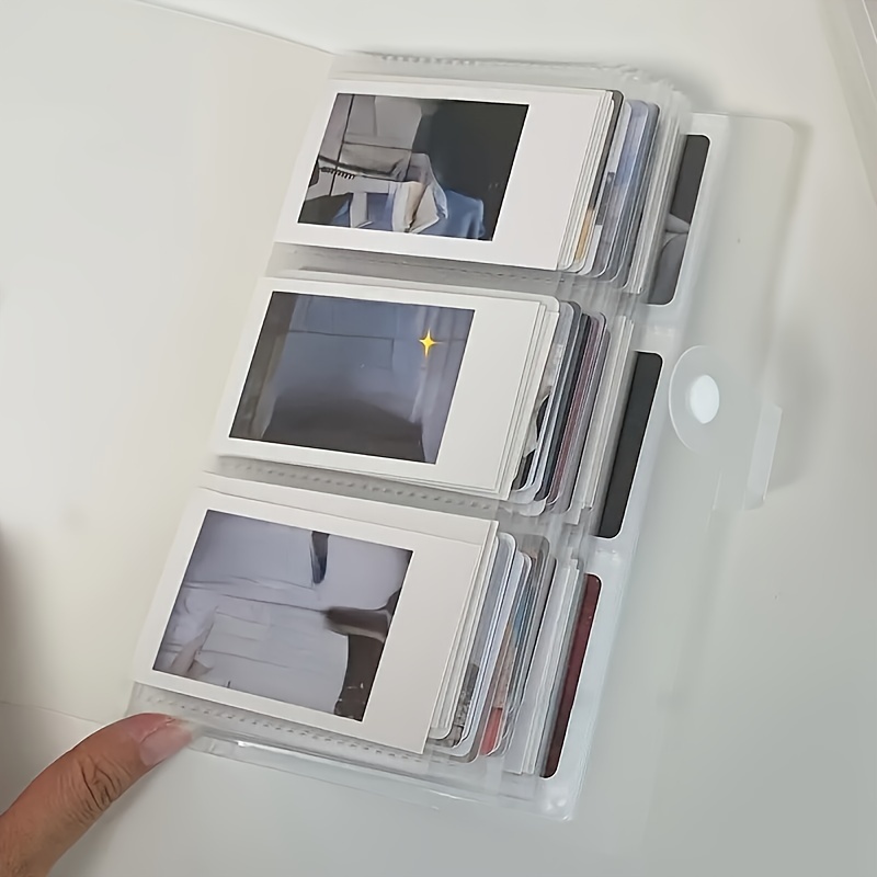 

1pc 120/240 Card Slot Transparent Large Capacity Card Album, Suitable For Office Business Cards, Ip Cards, , Commemorative Coins And Stamp Collections