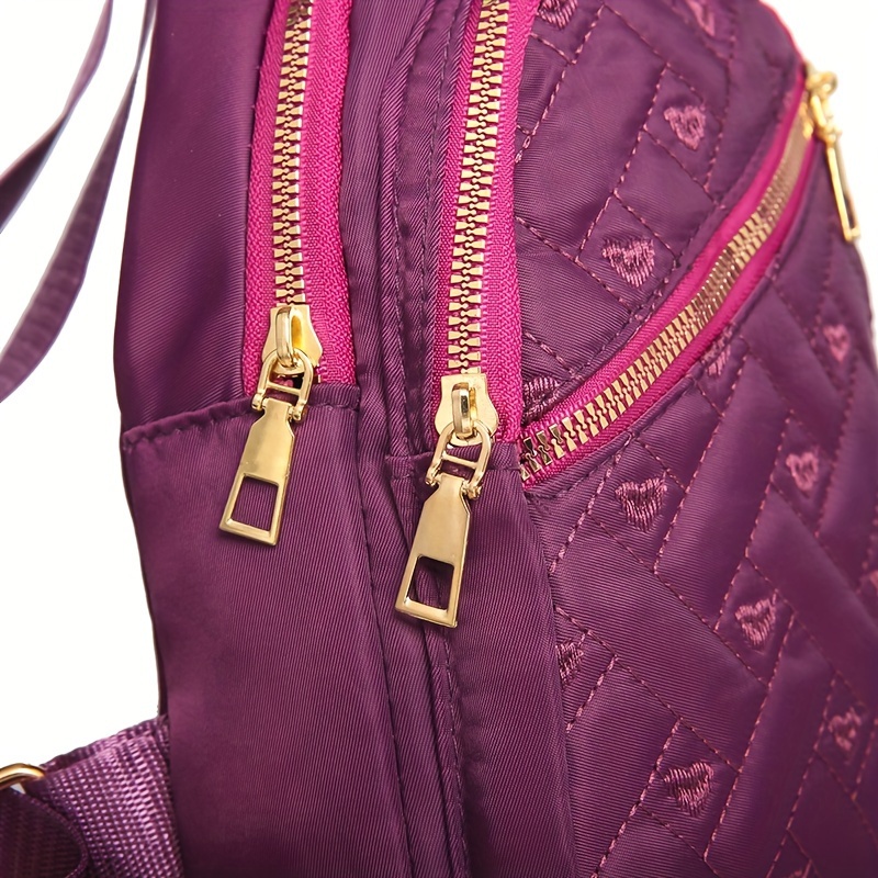 Bolso de viaje para el pecho para mujer, Bolso de la cintura del deporte  con cadena a la moda, hilo bordado, sencillo, informal, portátil, de cuero  PU, para senderismo al aire libre