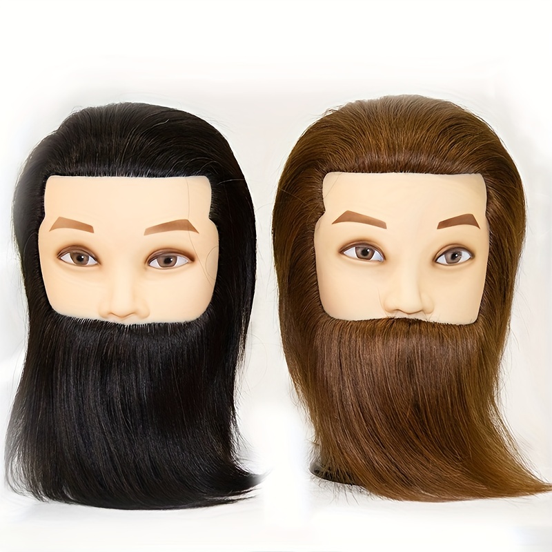 100% Real Human Hair Male Mannequin Head With 100% Human - Temu