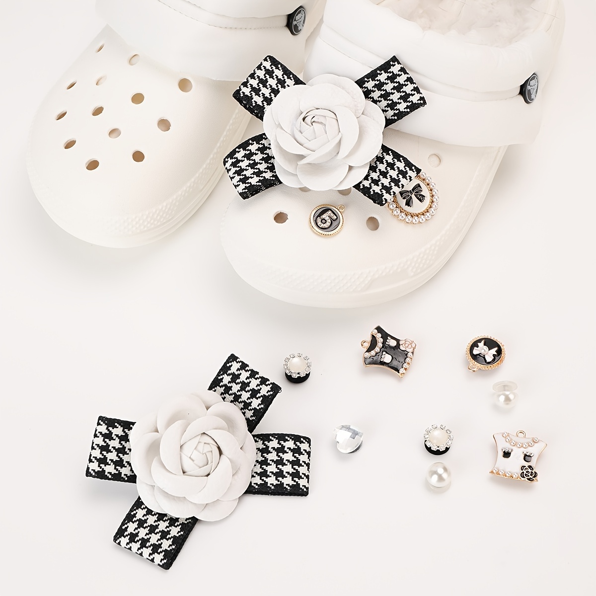 Bling Shoe Charms For Women Gift, Elegant Pearl Rhinestone Shoe Decoration  Charms - Temu Israel