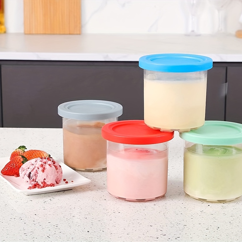 Ice Cream Pints Cup,Ice Cream Containers with Lids for Ninja
