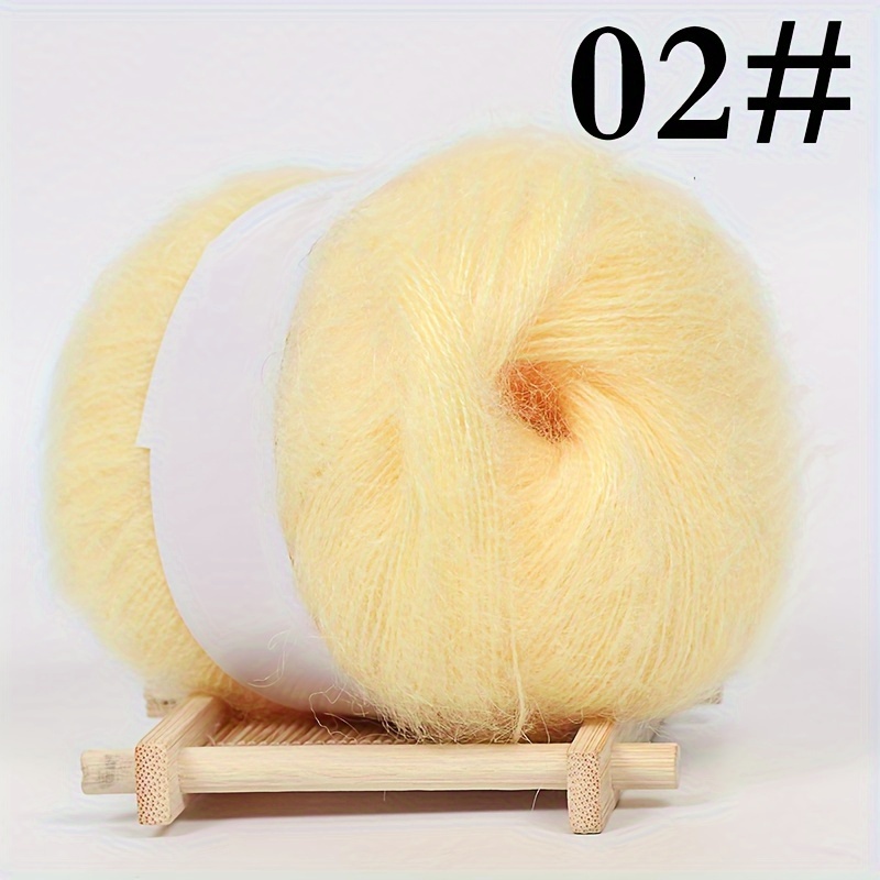 Mohair Yarn Soft Warm Wool Yarn For Diy Crocheting And - Temu